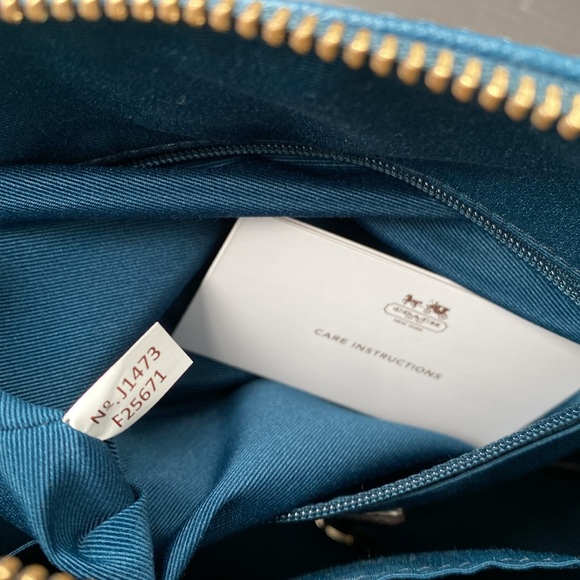 Coach Peyton Signature Domed Satchel with Charms - Picture 9 of 13